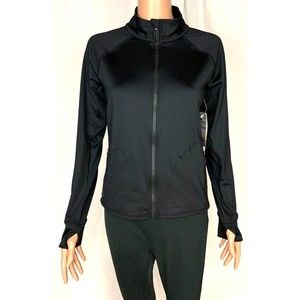 Zella Full Zip Athletic Jacket, Big Girls Size XL (14/16), Black